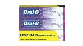 Creme Dental Oral-B 3D White - 3 Unidades 70g Cada