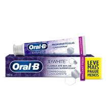 Creme Dental Oral-B 3D White Anticáries Com Flúor 140g