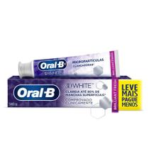 Creme Dental Oral-B 3D White Anticáries Com Flúor 140g Creme Dental Oral-B 3D White Anticáries Com Flúor 140g