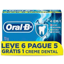 Creme Dental Oral-B 4 em 1 Leve 6 Pague 5 70g Creme Dental Oral-B 4 em 1 Leve 6 Pague 5 70g