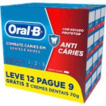 Creme Dental Oral-b anti caries caixa com 12 tubos