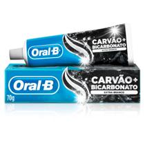Creme Dental Oral B Carvão + Bicarbonato 70g Creme Dental Oral B Carvão + Bicarbonato 70g