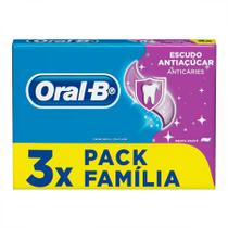 Creme Dental Oral-b Escudo Antiaçúcar 3 Unidades De 70g - Oral B