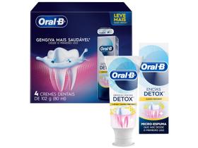 Creme Dental Oral-B Gengiva Detox 4 Unidades