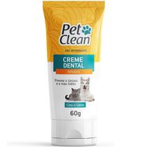 Creme Dental para Cachorro e Gato PET Clean 60G Mau Hálito