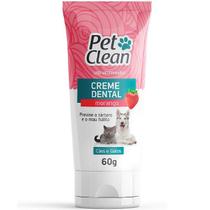 Creme Dental para Cachorro e Gato PET Clean 60G Mau Hálito