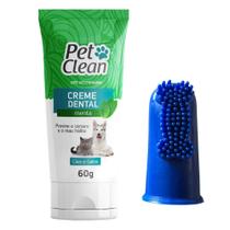 Creme Dental para Cachorros e Gatos Pet Clean Acompanha Dedeira