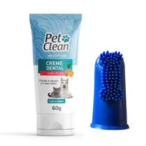 Creme Dental para Cachorros e Gatos Pet Clean Acompanha Dedeira