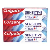 Creme Dental para Dentes Sensíveis Colgate Sensitive Pro Alivio Xtreme Temperatures 90g 3 Unidades