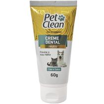 Creme Dental Pasta de Dente Para Cachorro Gato Evita Mau Hálito Pet Clean Sabor Neutro