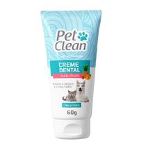 Creme Dental Pet Clean Tutti-Frutti Para Cães E Gatos 60 G