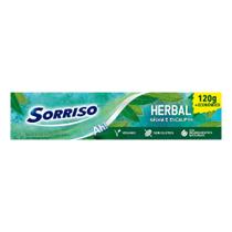 Creme dental sálvia E eucalipto sorriso herbal caixa 120G + econômico