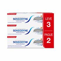 Creme Dental Sensodyne Branqueador Extra Fresh Sensível 3x90g Creme Dental Sensodyne Branqueador Extra Fresh Sensível 3x90g