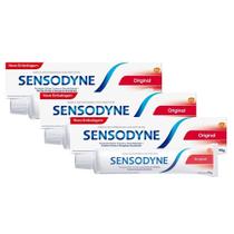 Creme Dental Sensodyne Original para Dentes Sensíveis 90g Kit com três unidades