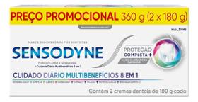 Creme Dental Sensodyne Proteção Completa Com 2x 180g Creme Dental Sensodyne Proteção Completa Com 2x 180g