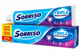Creme Dental Sorriso Tripla Limpeza Completa 180g Creme Dental Sorriso Tripla Limpeza Completa 180g