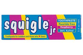 Creme Dental Squigle Jr. para Bebês e Crianças - Tamanho Viagem