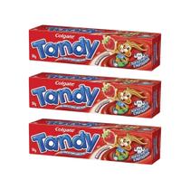 Creme Dental Tandy 50g Morango - Kit C/ 3un