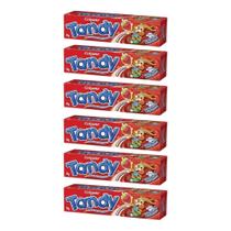 Creme Dental Tandy 50G Morango - Kit Com 6Un Creme Dental Tandy 50G Morango - Kit Com 6Un