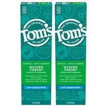 Creme Dental Tom's of Maine Wicked Fresh com Flúor 133ml Kit com 2 Creme Dental Tom's of Maine Wicked Fresh com Flúor 133ml Kit com 2