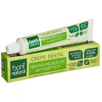 Creme Dental vegano Menta e Melaleuca Boni natural 90gr