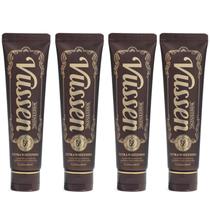Creme dental Vussen 28 Clareamento Floral Mint 80 g, pacote com 4 Creme dental Vussen 28 Clareamento Floral Mint 80 g, pacote com 4