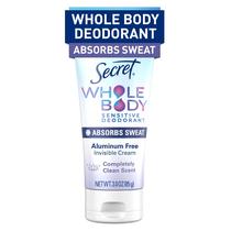 Creme Deodorant Secret Whole Body Dry Feel 90ml para mulheres Creme Deodorant Secret Whole Body Dry Feel 90ml para mulheres