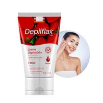 Creme Depilação Facial Morango Depiltório Depilflax Indolor 50g Creme Depilação Facial Morango Depiltório Depilflax Indolor 50g