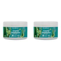 Creme Depilador com Aloe Vera 250g Sem Dor - 2 Unidades