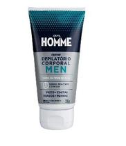 Creme depilatório corporal depil homme men bisnaga 150g