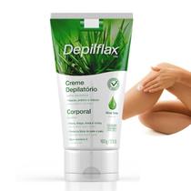 Creme Depilatório Corporal Íntimo Feminino Depilação Indolor Remoção Pelos Aloe Vera Vitamina E Depilflax 100g