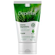 Creme Depilatorio Facial Aloe Vera Depilflax Indolor Vitamina E Buco Sobrancelha Buço 50g