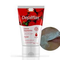 Creme Depilatório Facial Feminino Forte Depilação Remoção Pelos Indolor Depilflax Morango 50g Depilação Creme Depilatório Facial Feminino Forte Depilação Remoção Pelos Indolor Depilflax Morango 50g Depilação