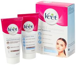 Creme Depilatório Veet Face Sensitive Skin 2x50ml
