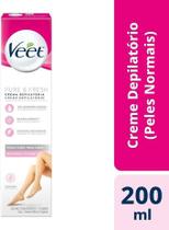 Creme Depilatorio Veet Pure&Fresh Peles Normais - Veet 200Ml
