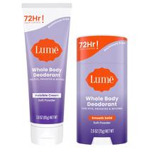 Creme desodorante Lume Whole Body Invisible 90mL + 75g de pó macio