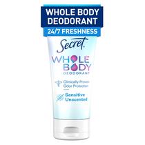 Creme desodorante Secret Whole Body Women, 90 ml, 72 horas de proteção