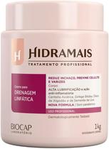 Creme Drenagem Linfática 1kg Hidramais Alta Lubrificação, Excelente Deslizamento, Hidratação Profunda, Uso Profissional Massagem