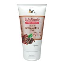 Creme Esfoliante Corpo e Rosto Pimenta Rosa e Café 150g Pelo E Pele