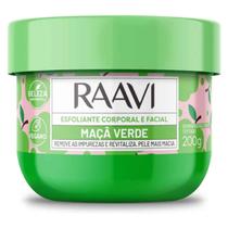 Creme Esfoliante Corporal e Facial Maçã Verde 200g Raavi