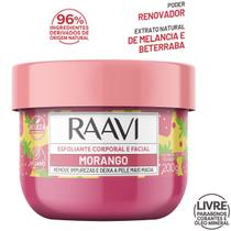 Creme Esfoliante Corporal e Facial Raavi Morango 200g Creme Esfoliante Corporal e Facial Raavi Morango 200g