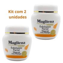 Creme Esfoliante Facial Maracujá C/ Pessego 50g - Kit 2 Unid - Magilena