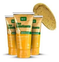 Creme Esfoliante Maracujá Rosto E Corpo 180g Biosoft - 3 Unidades