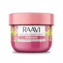 Creme esfoliante Morango Raavi 200g