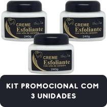 Creme Esfoliante San Jully com Sebo de Carneiro Pote 240g Kit Promocional 3 Unidades