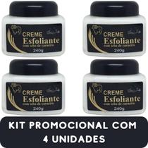 Creme Esfoliante San Jully com Sebo de Carneiro Pote 240g Kit Promocional 4 Unidades