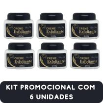 Creme Esfoliante San Jully com Sebo de Carneiro Pote 240g Kit Promocional 6 Unidades
