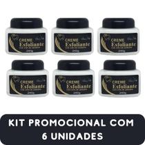 Creme Esfoliante San Jully com Sebo de Carneiro Pote 240g Kit Promocional 6 Unidades