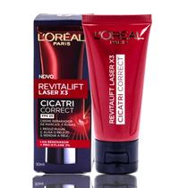 Creme Facial Anti-idade L'Oréal Paris Revitalift Laser X3 Cicatri Correct FPS 25 30ml Reduz Rugas e Marcas Renova a Pele