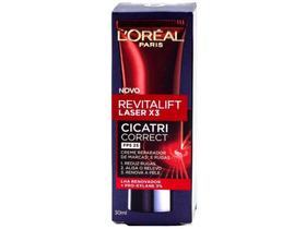 Creme Facial Anti-Idade Revitalift Laser X3 - Loreal Paris Cicatri Correct FPS 25 30ml